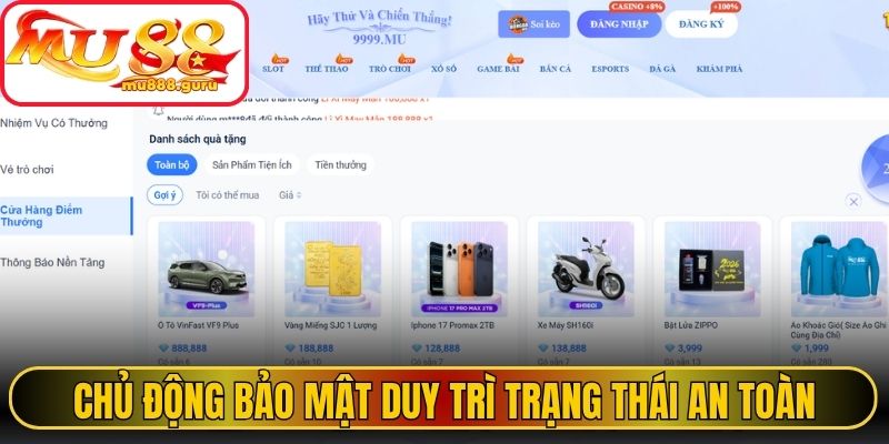 Chủ động bảo mật duy trì trạng thái an toàn