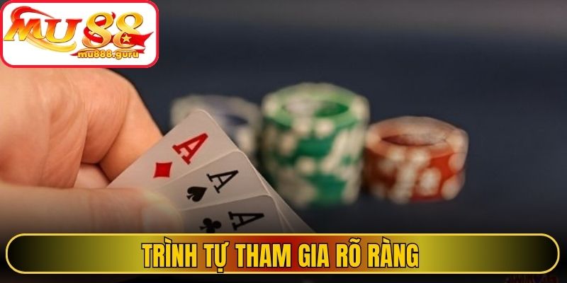Trình tự tham gia rõ ràng