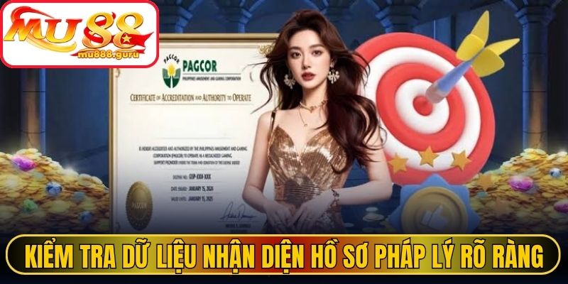 Kiểm tra dữ liệu nhận diện hồ sơ pháp lý rõ ràng