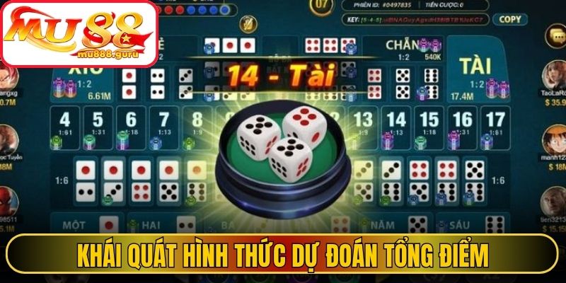 Khái quát hình thức dự đoán tổng điểm tài xỉu online