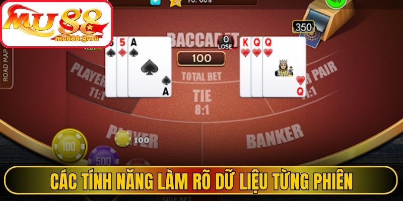 Các tính năng làm rõ dữ liệu từng phiên
